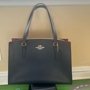 Coach Tatum Carryall 40 Bag in Black/ True Red C4077
